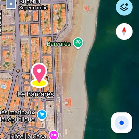 Bleu Azur - Tous Commerces & A 100m De La Nyaraló Le Barcarès